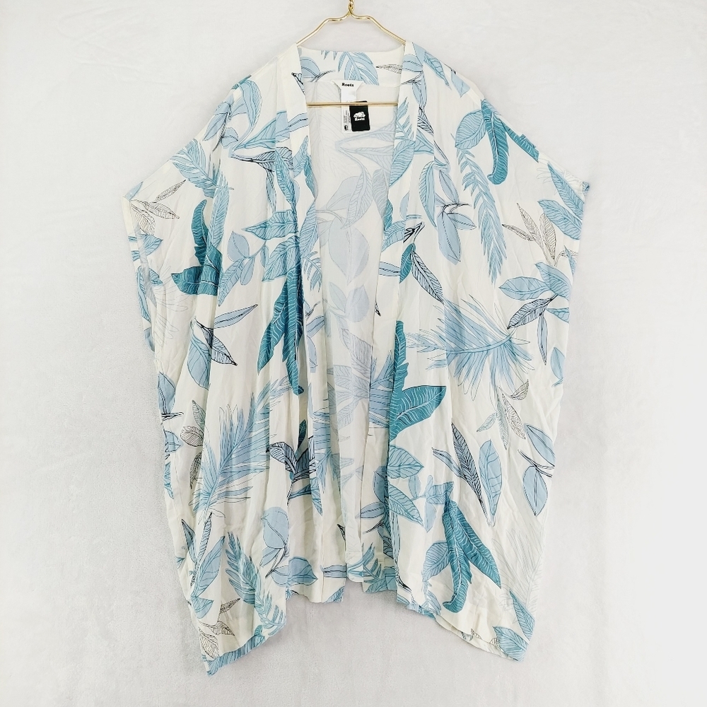 New Roots Viscose Tropical Multi Color Open Cardigan P6982